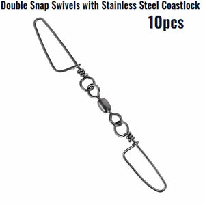 Double Snap Swivel 10 Pack