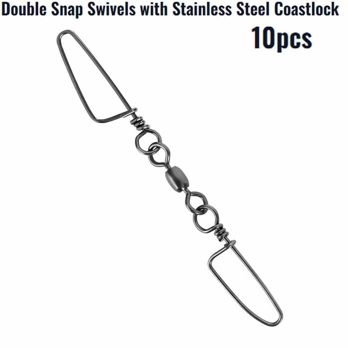 Double Snap Swivel 10 Pack