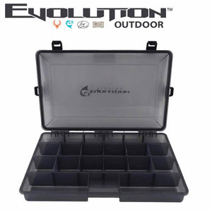 Evolution Outdoor 3700 4-Latch Black Waterproof Tackle Tray