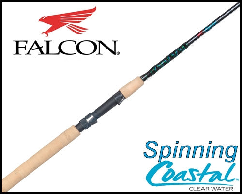 falcon fishing pole Coastal Clear Water SWS-8H Spinning Rod - Pass Rod The Falcon Rods Evo 72 inch Medium Light Spinning Fishing Rod provides unmatched performance for anglers seeking high sensitivity and strength Falcon Cara Casting Rod -