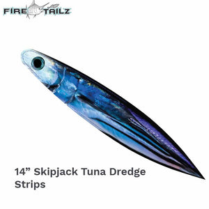 Fire Tailz 14" Printed Dredge Strips 12PK