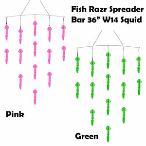 Fish Razr Spreader Bar 36" w 14 Squid