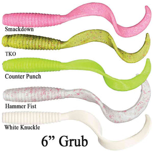 Fishbites Fight Club 6” Grub Lures