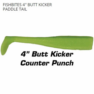 Fishbites Fight Club 4” Butt Kicker Paddle Tail Swimbait Lure