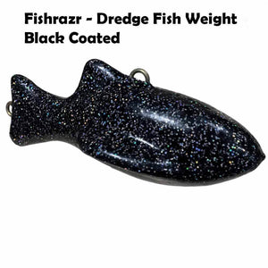 Fish Razr Black Coated Dredge Fish Weights