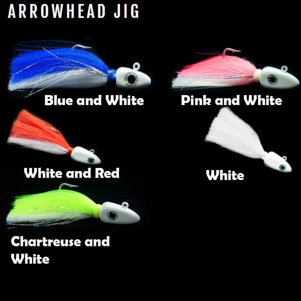 Gulfstream Lures Arrow Head Jig CHARTREUSE/WHITE / 4OZ
