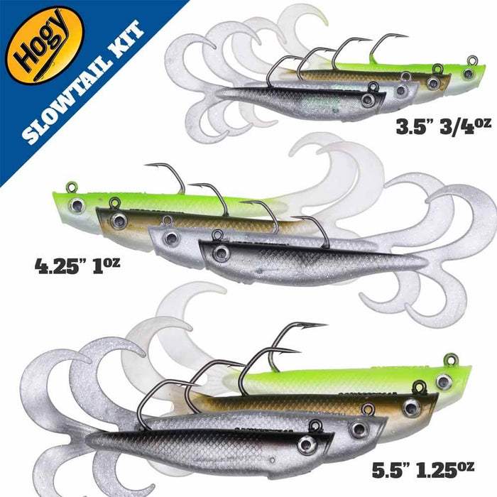 Hogy Slowtail 5.5" 1.25oz Twin Tail Swim Bait Lure