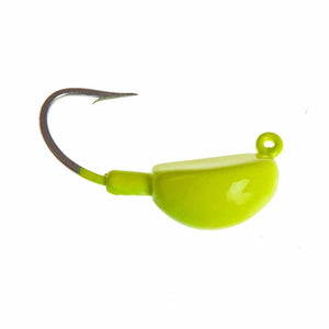 Hookup Lures Big Jig Heads 6/0 Duratin Hook 1OZ Chartreuse 3pk