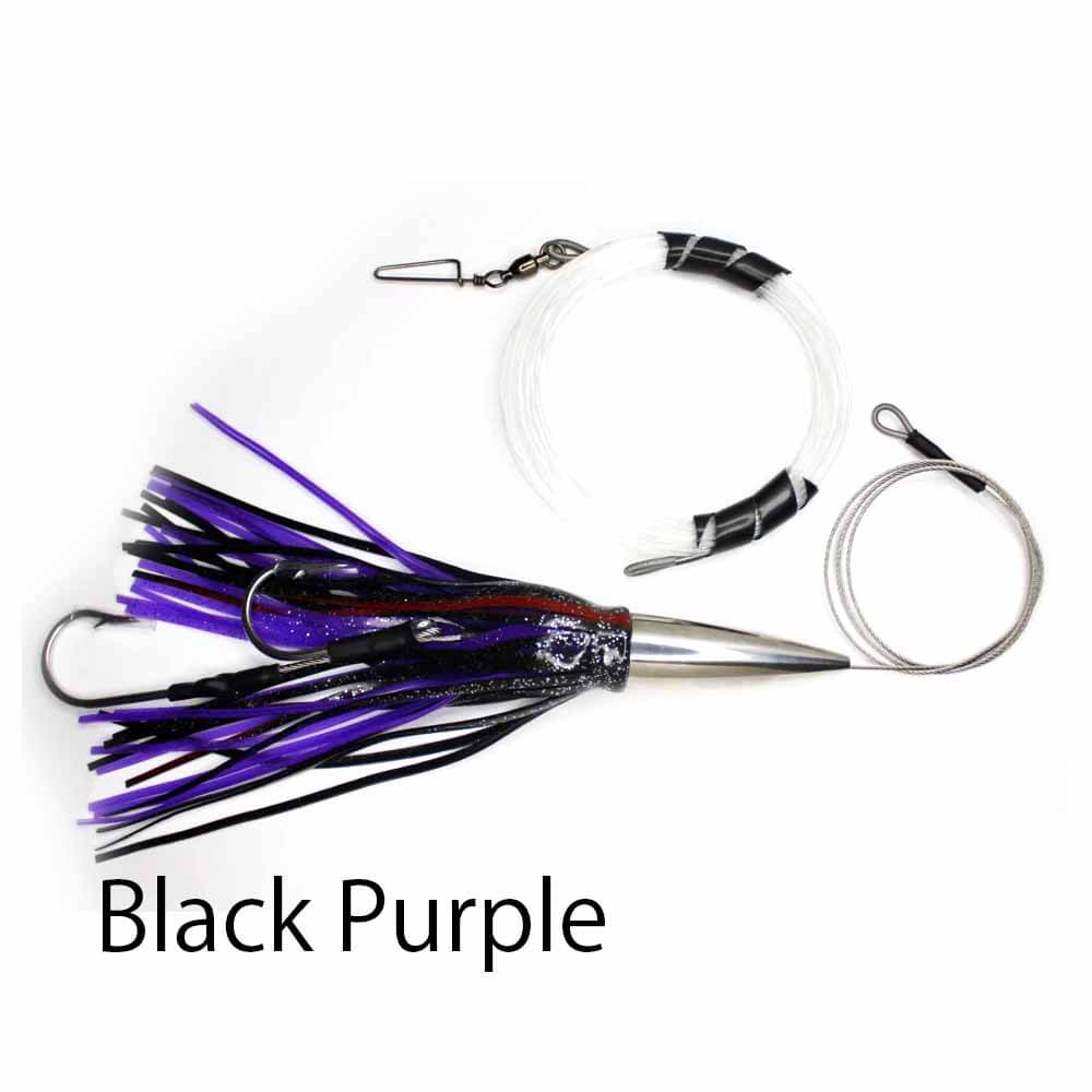Jaw Lures Rigged Wahoo Candy & Shock Leader Black/Red
