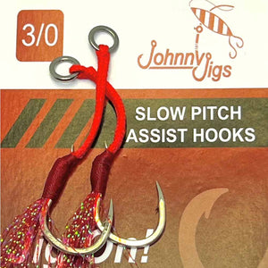 Johnny Jigs Feathered Single Assist Hooks