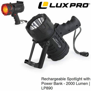 Lux Pro LP890 2000 Lumen Rechargeable Spotlight