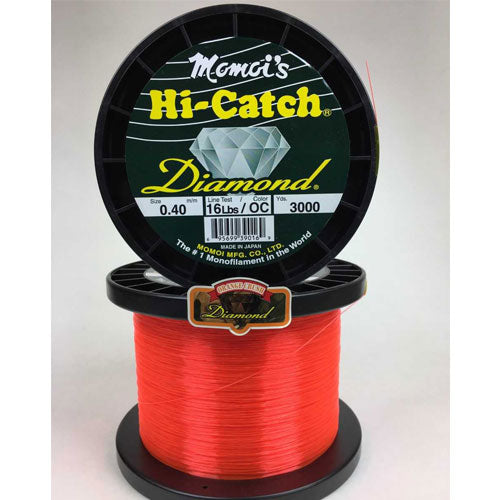 Momoi's Hi-Catch 3000yds Diamond Orange Crush Monofilament - Capt