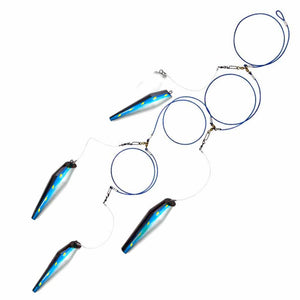 Boone Lulu Mackerel 13.5in 4-Pin Rigged Ultimate Pin Teaser