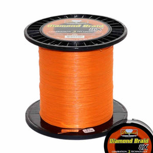 Diamond 8X Generation 3 600Yd Orange Diamond Braid