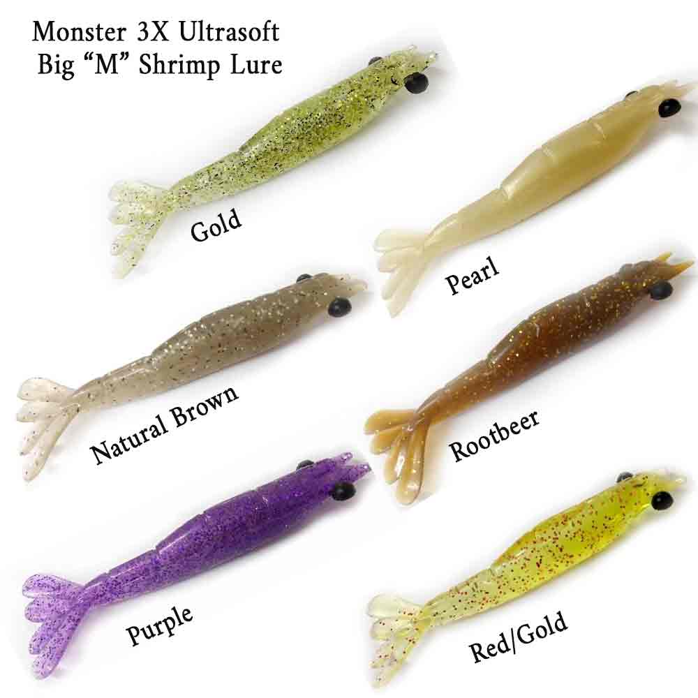Monster 3X Big Move Shrimp 5 1/2In 2Pk