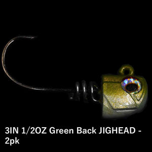 No Live Bait Needed (NLBN) 3" Jig Heads