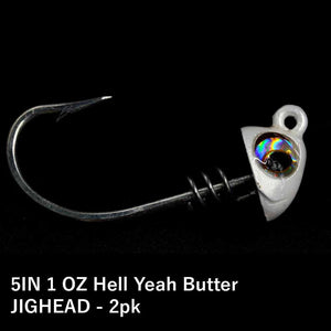 No Live Bait Needed (NLBN) 5" Jig Heads