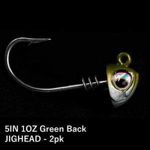 No Live Bait Needed (NLBN) 5" Jig Heads