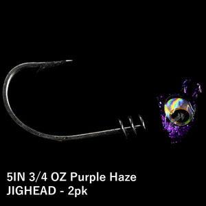 No Live Bait Needed (NLBN) 5" Jig Heads