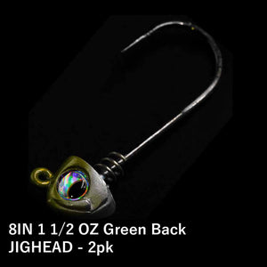 No Live Bait Needed (NLBN) 8" Jig Heads