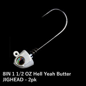 No Live Bait Needed (NLBN) 8" Jig Heads