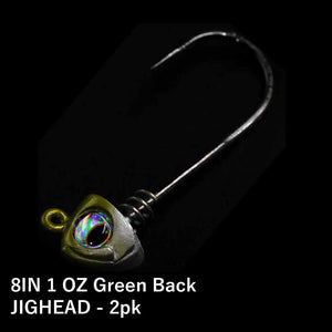 No Live Bait Needed (NLBN) 8" Jig Heads