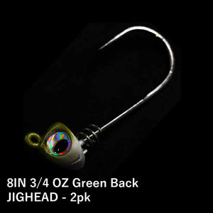 No Live Bait Needed (NLBN) 8" Jig Heads