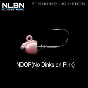 NLBN 3" Shrimp Jig Heads