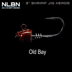 NLBN 3" Shrimp Jig Heads