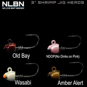 NLBN 3" Shrimp Jig Heads