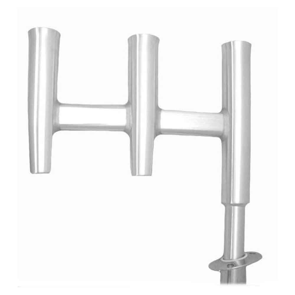 aluminum fishing rod holder JOYWAVE Holders,Aluminium Fishing Pole Holders,Portable Fishing Rod Rack,Holds Up to 24 Rods,Fishing Pole Vertical Ground Display Rack : Sports & Outdoors radar arch Tigress 88149-1 Offset Triple Aluminum
