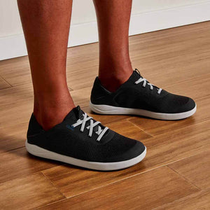Olukai Black Moku Pae Mens No Tie Shoe