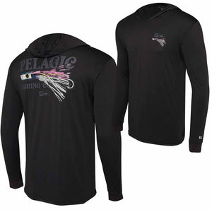 Pelagic Aquatek Black Lured Hooded Performance Shirt