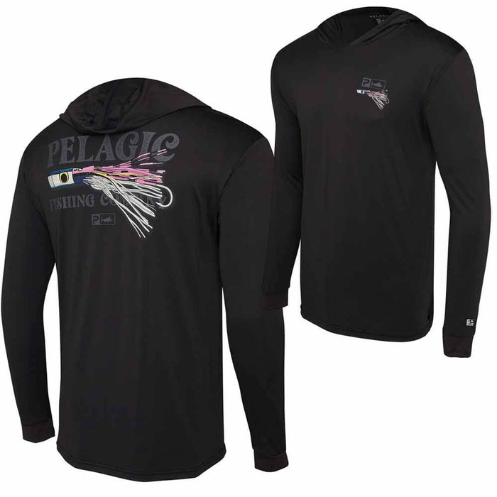 Pelagic Aquatek Black Lured Hooded Performance Shirt