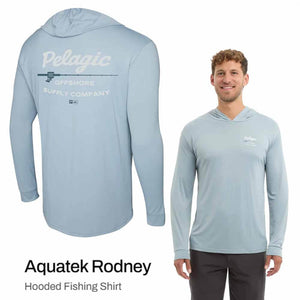 Pelagic Aquatek Slate Hooded L/S Performance Shirt