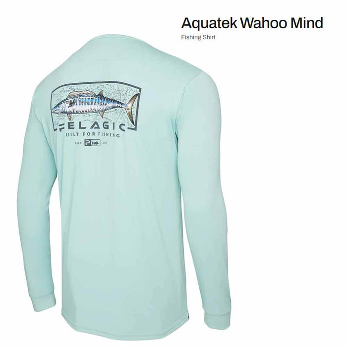Pelagic Turqoise Aquatek Wahoo Mind Performance Shirt