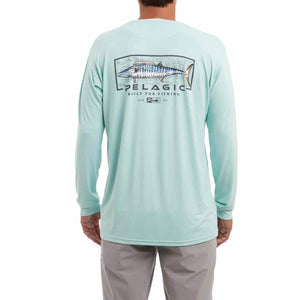 Pelagic Turqoise Aquatek Wahoo Mind Performance Shirt