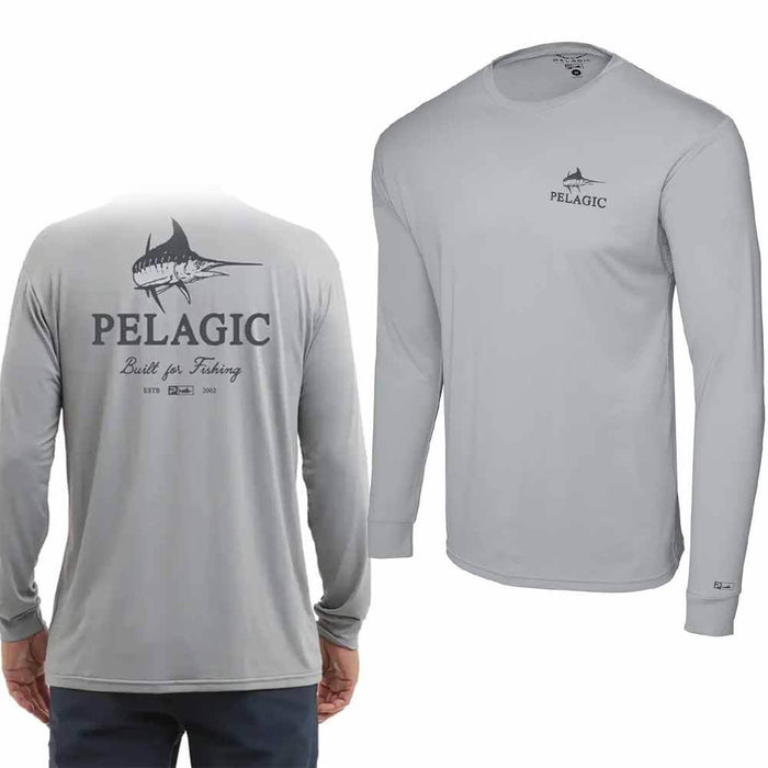 Pelagic Aquatek Gray Turner L/S Performance Shirt
