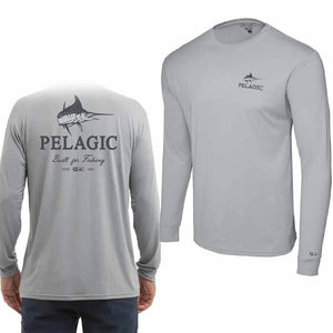 Pelagic Aquatek Gray Turner L/S Performance Shirt