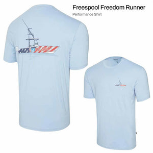 Pelagic Freespool Freedom Runner Light Blue S/S T-Shirt