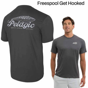Pelagic Graphite Get Hooked Freespool S/S Shirt