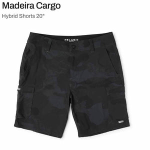 Pelagic Black Brush Camo Madeira Cargo Shorts