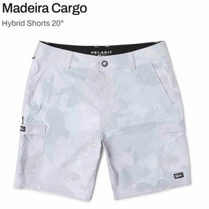 Pelagic Madeira Cargo Brush Camo Light Gray Short