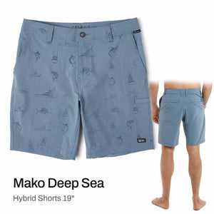 Pelagic Mako Deep Sea 19" Petrol Short