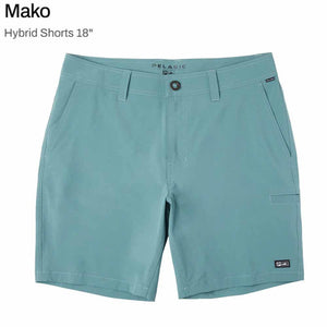 Pelagic Mako Hybrid 18" North Atlantic Shorts