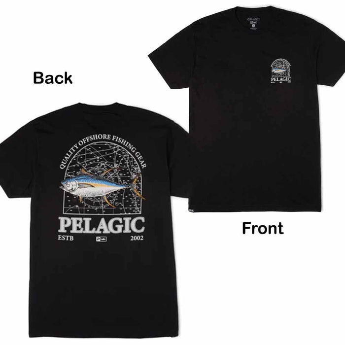 Pelagic Black Mapped YFT S/S Premium T-Shirt