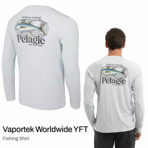 Pelagic Light Gray Vaportek Worldwide YFT Shirt