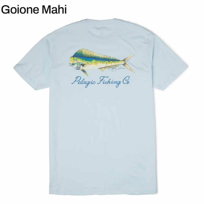 Pelagic Light Blue Goione Mahi S/S Premium T-Shirt