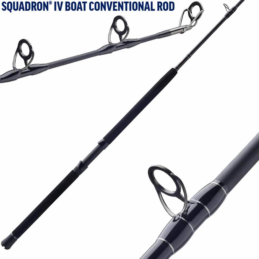 penn conventional fishing rods Squadron IV Boat Rod Medium Heavy / 6' / 7 EVA grips wont fatigue your hands during the fight Penn Carnage III West Coast