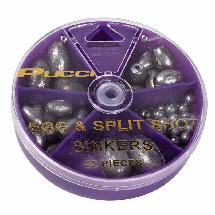 P-Line 55pc Egg & Shot Weight Assortment